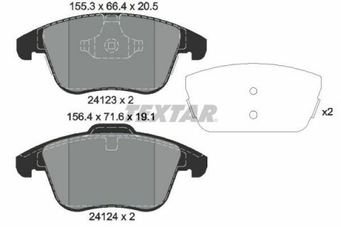 Колодки тормозные (передние) Land Rover Range Rover Evoque 1.5-2.2D 11- (Teves) Q+