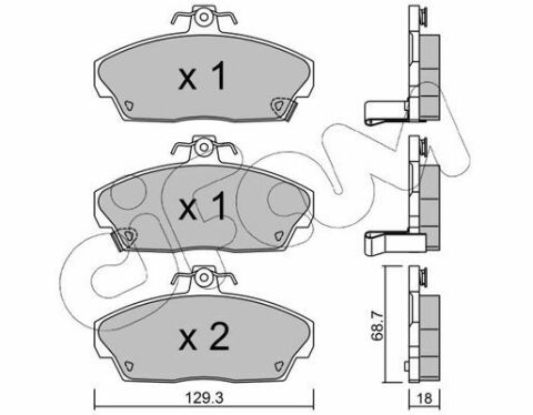 Тормозные колодки пер. Honda Civic 91-05 (TRW)