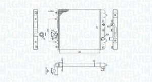 Радіатор opel agila 1.0-1.2