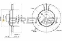 Гальмівний диск перед. Astra F/Corsa B/Combo 94- (236x20) (вент.) (заміна на CD6151V)