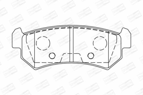Гальмівні колодки задні Lacetti 04- CHEVROLET