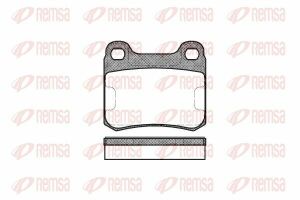 Тормозные колодки задн. DB W124/202 (13,5мм)