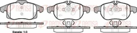 Гальмівні колодки передніvectra c, astra h, zafira b fiat croma 05-saab 9-3