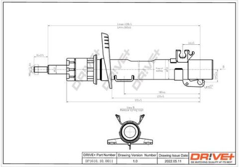 Амортизатор (передний) Seat Ibiza V 1.2 08- (Газ)