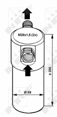 Осушувач кондиціонера Audi A4/A6/VW Passat 1.6-4.2 87-05