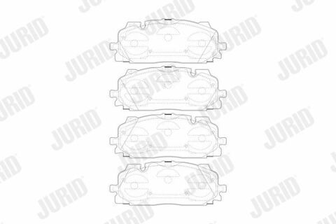 JURID VW Гальмівні колодки передн. Audi A4/5/Q7 15-