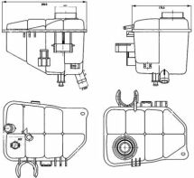 Бачок розширювальний радіатора W203