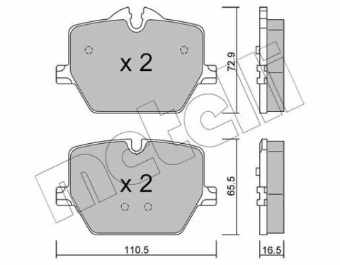 Колодки тормозные (задние) BMW 3 (G20/G21) 18-