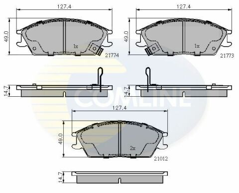 CBP3253 Comline - Тормозные колодки для дисков