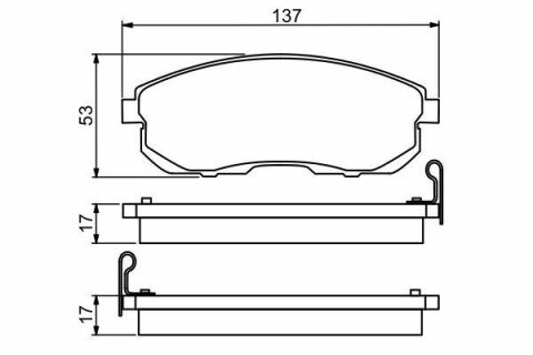 Колодки гальмівні (передні) Nissan Teana 03-08/Tiida 07-12