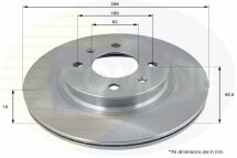 Диск гальмівний вентильований з покриттям
