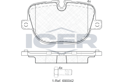 Тормозные колодки (задние) Land Rover Range Rover III/IV/Sport I/II 09-