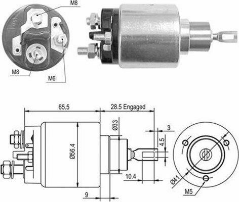 MAGNETI MARELLI Реле, що втягує, OPEL Astra F,G