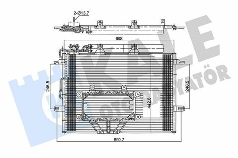 KALE DB Радиатор кондиционера W211