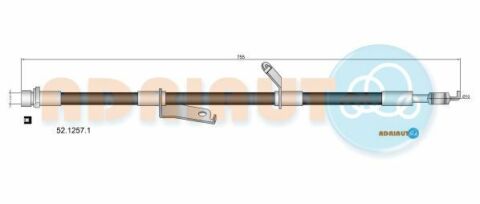 Тормоз. передн. прав.PRIUS 08- TOYOTAшланг