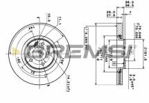 Гальмівний диск перед. Corsa A/Kadett -94 (236x10)