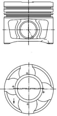 Поршень Audi A3/VW Golf V/Mitsubishi Lancer VIII 2.0TDI 16V 03- (81.01mm/STD)