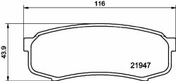 Тормозные колодки зад. Toyota Land Cruiser 84-
