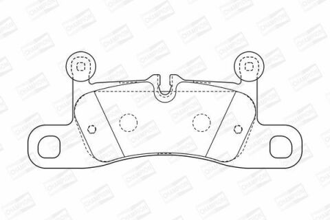 Колодки гальмові задні Touareg, Porsche Cayenne 10-VW