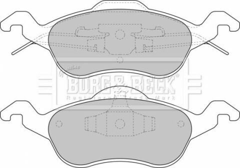 BBP1602 BORG & BECK - Тормозные колодки для дисков