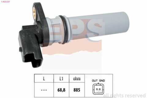 EPS OPEL Датчик оборотов АКПП Astra H 1,2-2,0