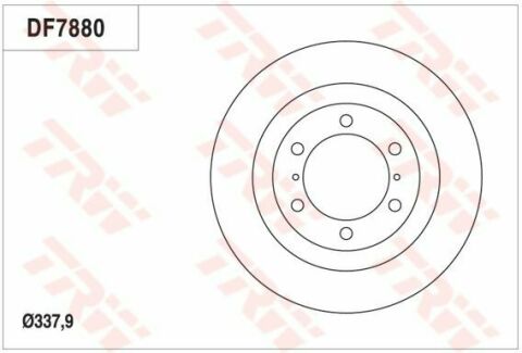 Гальмівний диск пер. Land Cruiser J15 09-