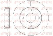 Гальмівний диск пер MITSUBISHI Colt 04- (256*24)