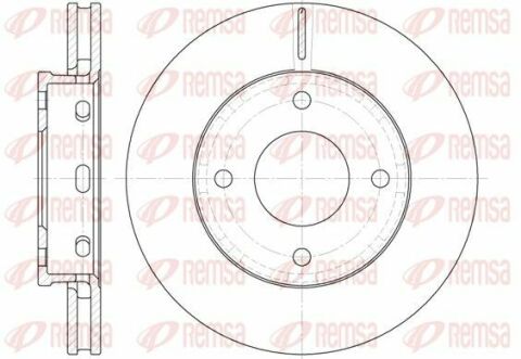 Тормозной диск пер MITSUBISHI Colt 04- (256*24)