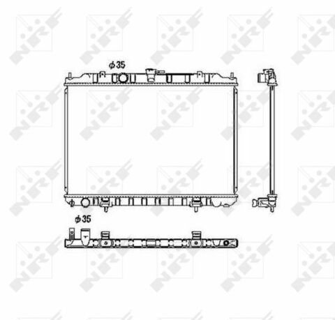 Радиатор охлаждения Nissan X-Trail 2.0/2.5 01-13