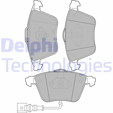 Тормозные колодки передние Audi A3 06-,Golf V,VI,Eos,Seat Leon 06-VW