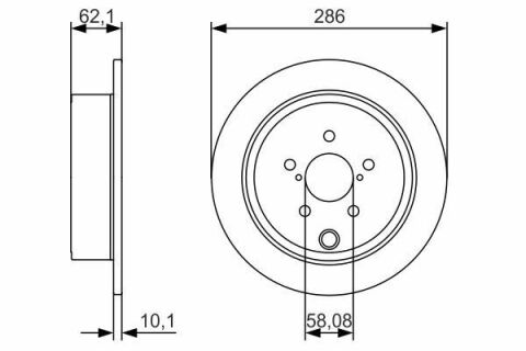 Диск тормозной (задний) Subaru Forester 08-/Impreza 08-/Outback 08- (286x10)