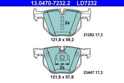 Колодки гальмівні (задні) BMW X5 (E70) 06-13/(F15/F85) 13-18/X6 (E71/E72) 08-14/(F16/F86) 14-19 (Ate) ATE Ceramic Колодки гальмівні (задні) BMW X5 (E70) 06-13/(F15/F85) 13-18/X6 (E71/E72) 08-14/(F16/F86) 14-19 (Ate) ATE Ceramic