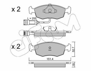 Тормозные колодки пер. Ford Escort/Sierra 84-99 (ATE)