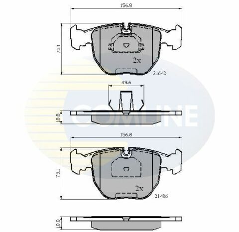 CBP01096 Comline - Тормозные колодки для дисков