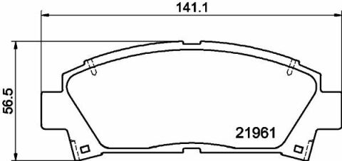 MINTEX Гальмівні колодки передні TOYOTA CARINA -97