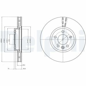 Диск тормозной передний T5,6 09-VW