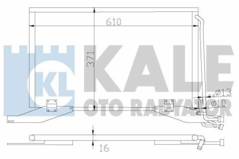 KALE DB Радиатор кондиционера W210