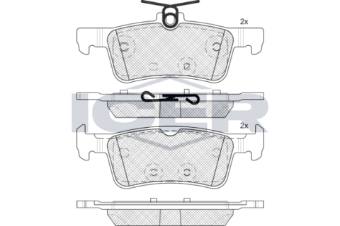Колодки гальмівні (задні) Peugeot 308i/SW 07-