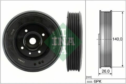 Шків колінвалу VW Golf VI/Passat/Audi A6 2.0TSI/2.0GTI/2.0TFSI 04-