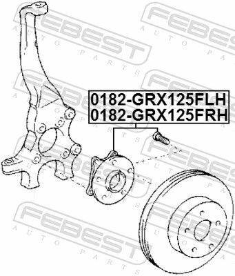 Підшипник маточини (передньої) Toyota Crown/Majesta 03-08 (R)