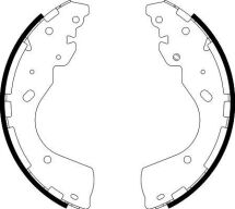 Гальмівні колодки барабанні navara 05-, ford ranger Гальмівні колодки барабанні navara 05-, ford ranger