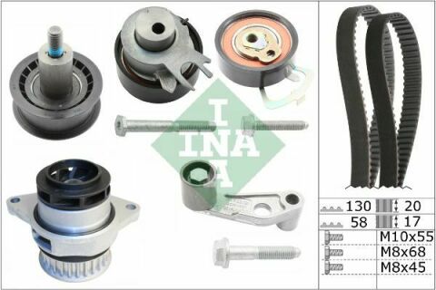 Комплект ГРМ + помпа VW Golf IV/Seat Leon 1.6 FSi 00- Комплект ГРМ + помпа VW Golf IV/Seat Leon 1.6 FSi 00-