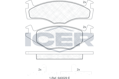 Колодки гальмівні (передні) Seat Cordoba/Ibiza 93-02/VW Golf/Jetta 76-91/Passat B2 83-88