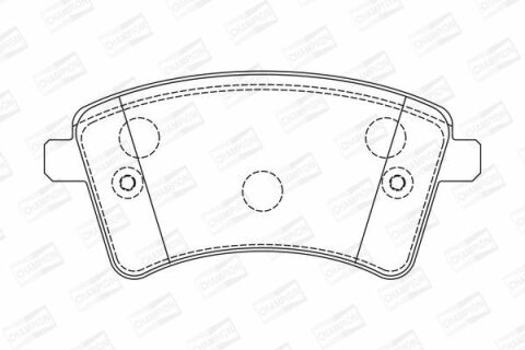 CHAMPION RENAULT Тормозные колодки передн.Kangoo 08 -