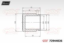 Поршень, гальмівний супорт Поршень, гальмівний супорт