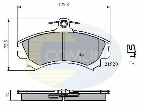 CBP31304 Comline - Тормозные колодки для дисков