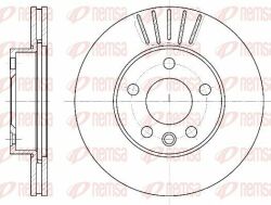 Диск тормозной перед. (вентил.) VW T4 (280*24)