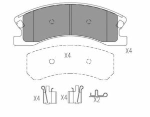Комплект гальмівних накладок, дискове гальмо