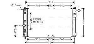 Радіатор охолодження nubira