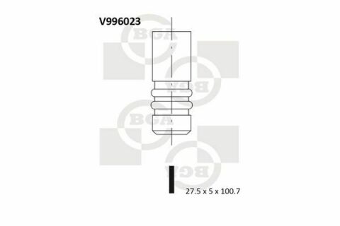 Клапан выпуск. ASTRA/VECTRA 1.8i 94-